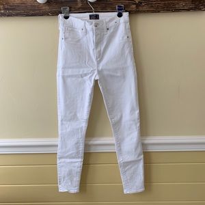 Abercrombie Simone White Skinny Jeans